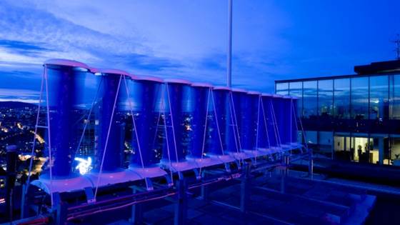 What about a wind turbine installed in your wall?