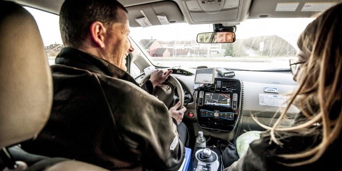 Mens elbilen var godt egnet i sentrum og i bynære områder, kunne forskerne raskt slå fast at strekningen med 80-90 soner og motbakker ut til Værnes, ikke var det optimale.
(Foto: Green Highway)