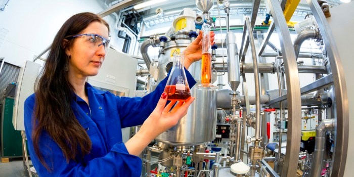 Med raps og fisk som utgangspunkt får forskerne nå ut rene fraksjoner- uten organiske løsemidler og tilsetningsstoffer. Foto: Thor Nielsen/SINTEF.