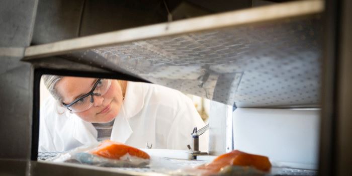 Food retains its freshness longer if it is kept in a state somewhere between fresh and frozen. This method ought to be more widely used because it helps to improve the utilisation of raw materials and to reduce waste, believe scientist Ingrid Claussen at SINTEF. Photo: Thor Nielsen.