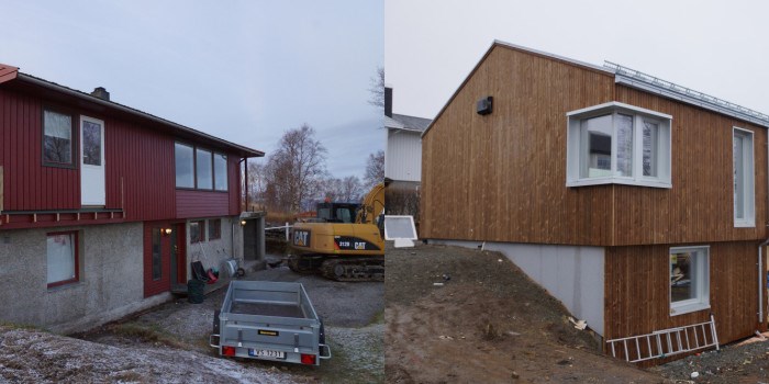 Oppussing av hus fra 70 tallet