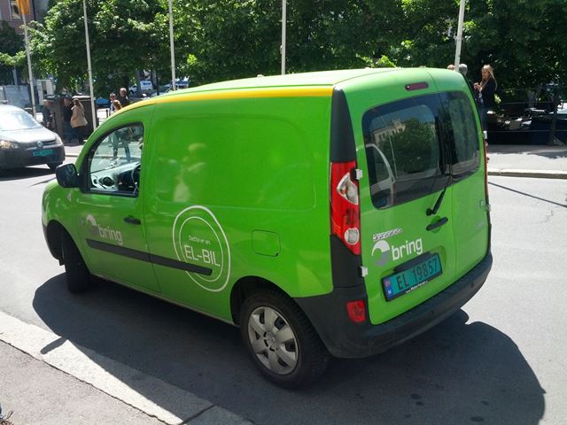 Forskerne mener en stor andel av de daglige vareleveransene i Oslo sentrum har en størrelse og et innhold som gjør det mulig å bruke elektriske varebiler.