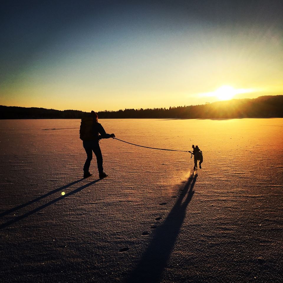 Skøytetur på islagte vann kan være en vakker naturopplevelse. Men er uhellet ute bør man vite hva man bør gjøre. Foto: Øystein WIggen.