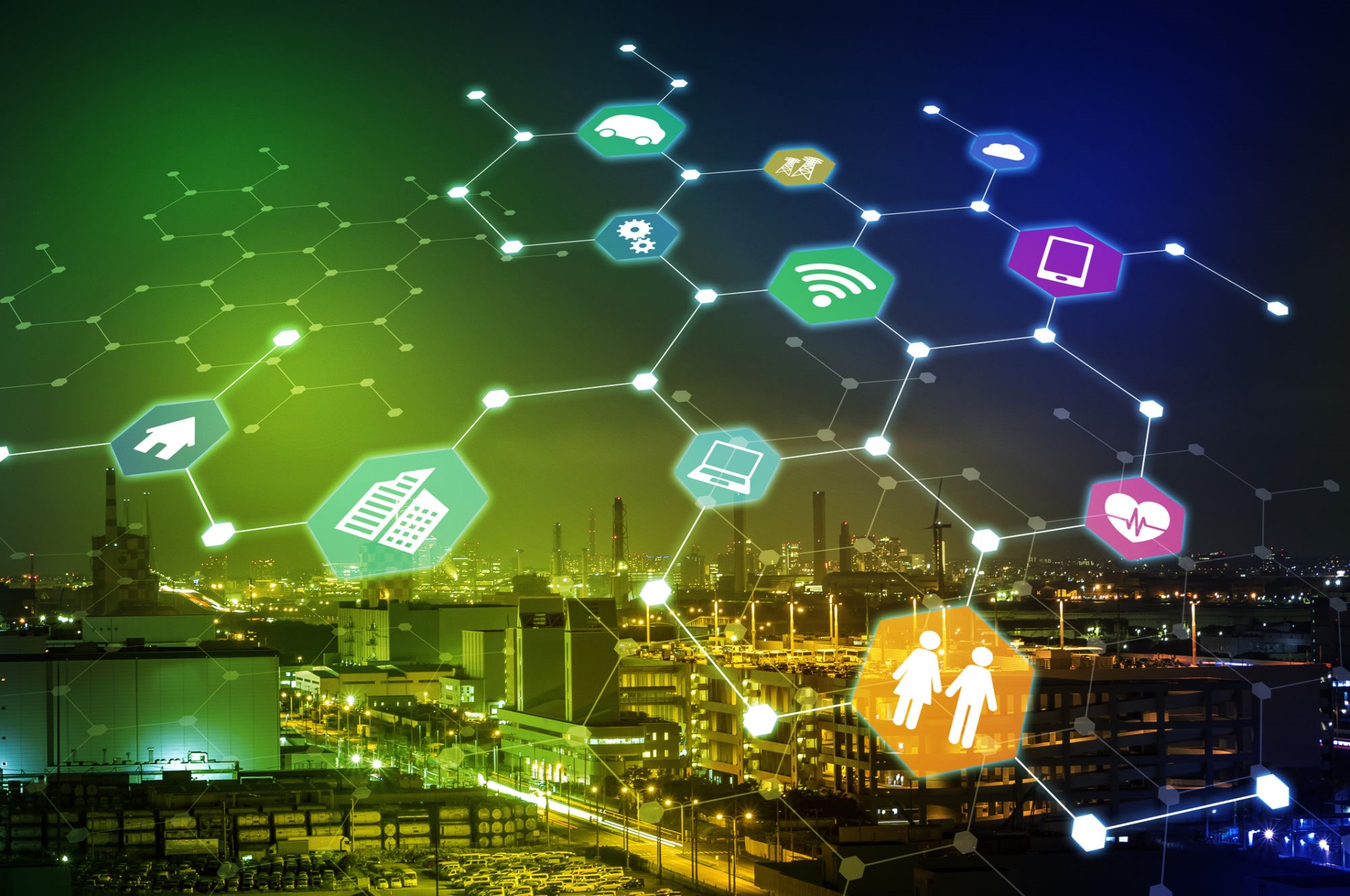 Smarte byer vil stå for effektiv, klimavennlig ressursutnyttelse. Samtidig vil de trenge store datamengder om oppholdsstedene og reisevanene våre. Nå skal leverandører av tjenester til smartbyene få forskerhjelp til å sikre at de innfrir EUs strenge personvernkrav. Illustrasjonsbilde: chombosan/Thinkstock