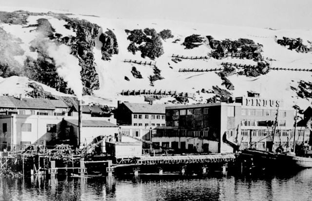 Fiskerifrysefabrikken Indus i Hammerfest. Foto: Museene for kystkultur og gjenreisning i Finnmark IKS 