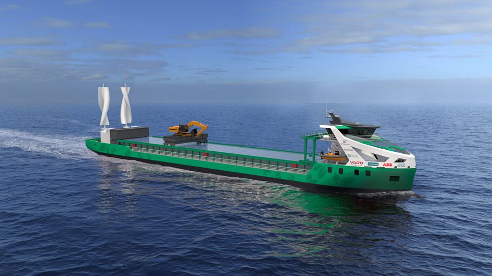 Slik kan de nye skipene bli seende ut. Illustrasjon: ZeroCoaster skipsdesign/ VARD