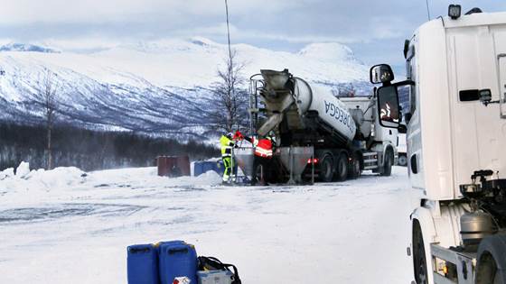 Mye å vinne på å holde betongen varm under transport