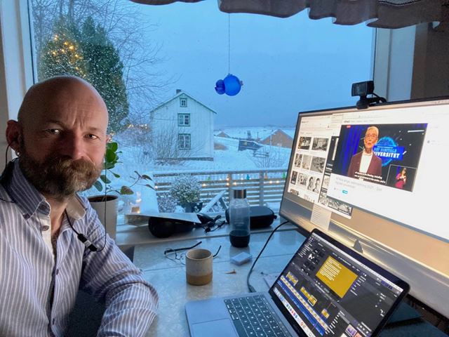 Aksel Tjora (NTNU) på bygdekontoret