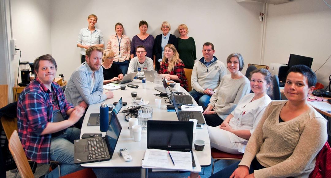 Prosjektteamet i hjemmesykehus-prosjektet Hospital@home