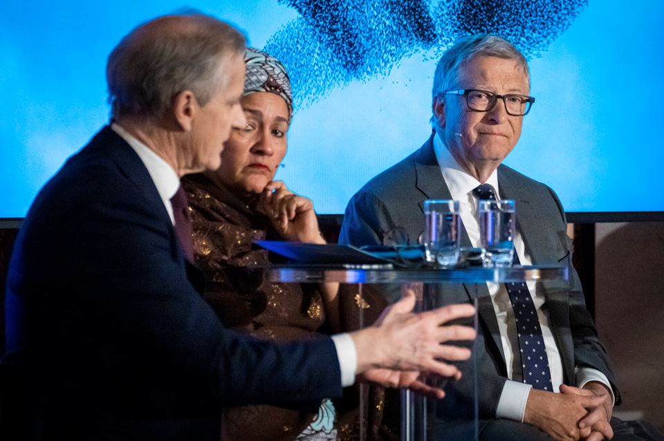«Hvordan skape grønn omstilling til en pris velgerne vil betale?» var en av utfordringene som ble løftet fram av Microsoft-gründer Bill Gates da han besøkte Oslo Energy Forum i februar. Foto: Ole Berg-Rusten/NTB