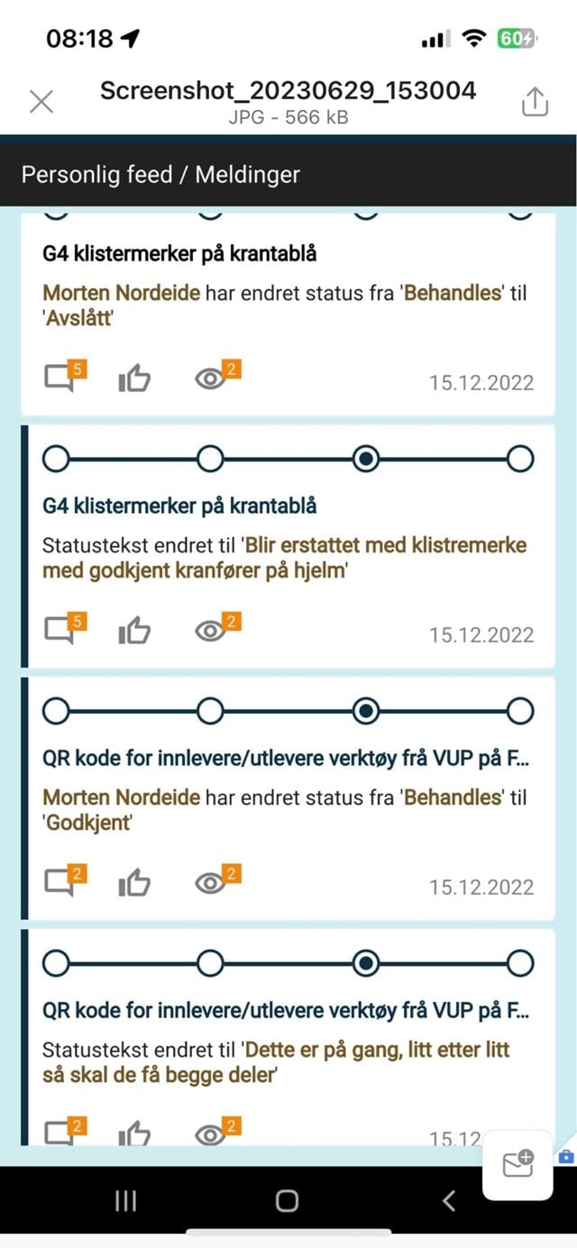 Digital forslagskasse hos Aker Solutions.