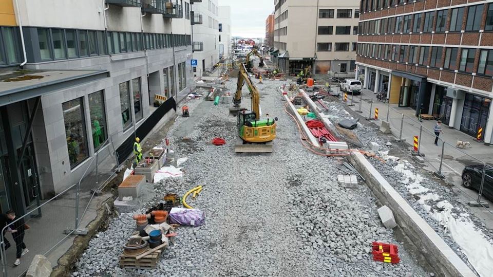 – Når man først skulle oppgradere, ble det bestemt at arbeidet skulle gjennomføres som et pilotprosjekt for utslippsfri byggeplass, forteller Espen Kringlen i Bodø kommune. Foto utlånt fra Bodø kommune.