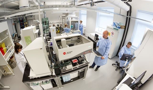 Bildet viser et laboratorium hos Sintef.