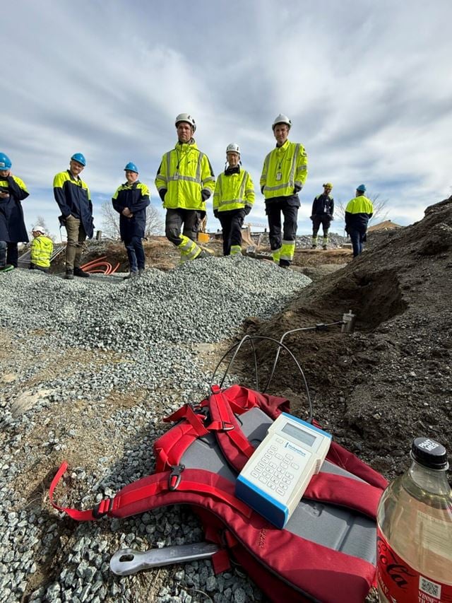 Kabelkarer: Her testes måleutstyr i felt. Foto: SINTEF