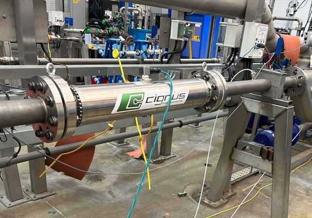 Rør med sensor som kan måle energitetthet i hydrogengass - molekyl for molekyl. 