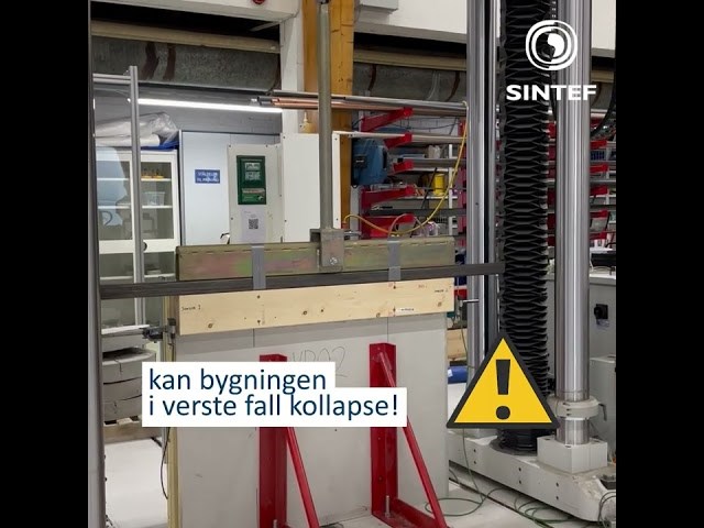 SINTEF tester selvbærende isolerte paneler (SIP-elementer)