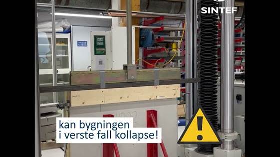 SINTEF tester selvbærende isolerte paneler (SIP-elementer)