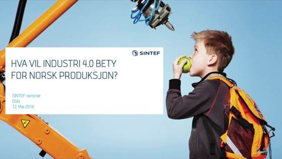 Hvordan skal Norge møte Industri 4.0?
