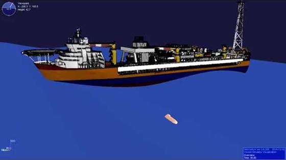 Free fall lifeboat simulations