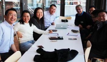 Researchers from Singapore and SINTEF met in Trondheim, before touring Western Norway. Photo: Ingvil Snøfugl.
