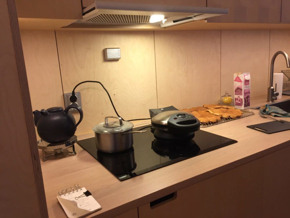 Virtually every Norwegian household has a waffle iron. Many of the people who tested the zero-emission house brought their own. Photo: Ruth Woods/SINTEF