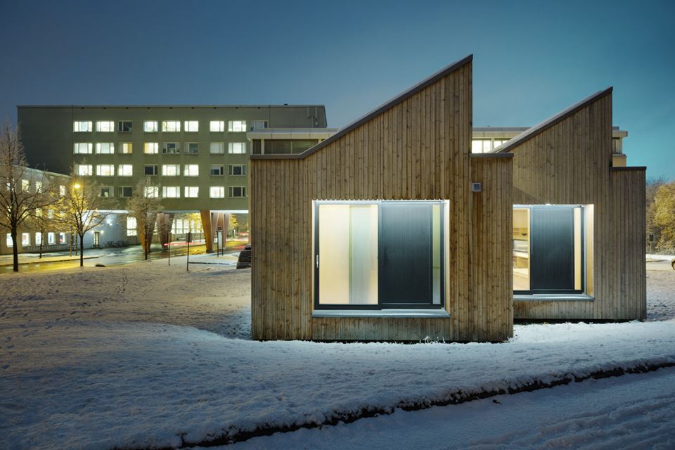 The ZEB Living Lab on the NTNU campus. Photo: Geir Mogen