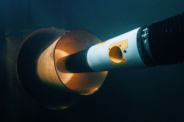 The robot becomes an assistant that can live in the subsea until needed to perform a job, whether it's doing an inspection or using a gripper tool. Photo: Eelume