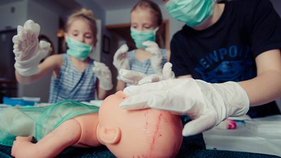 First aid training for young children