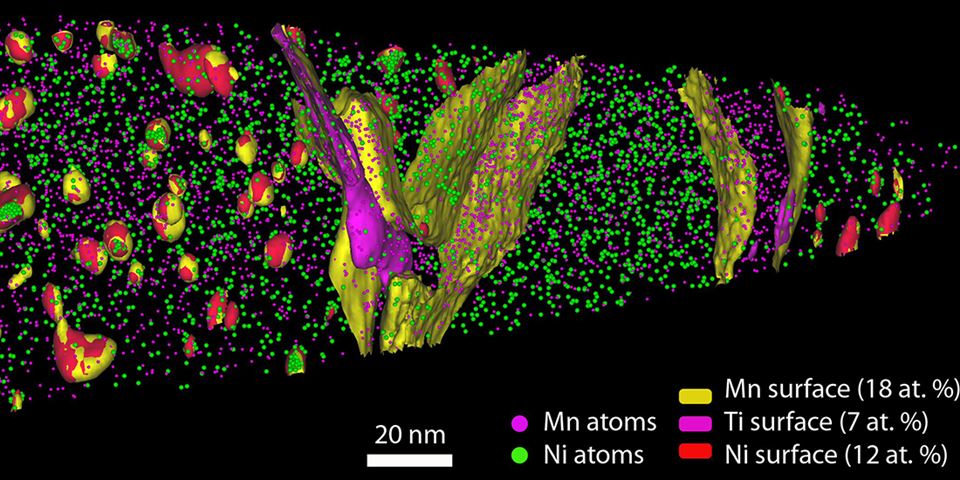 An atom probe is coming to Trondheim that will enable researchers to see which atoms a mineral or material consists of. This research is vital to developing the kinds of building blocks needed for green technologies, such as batteries, solar cells, and wind turbines. Illustration photo from the Max-Planck-Institut für Eisenforschung GmbH