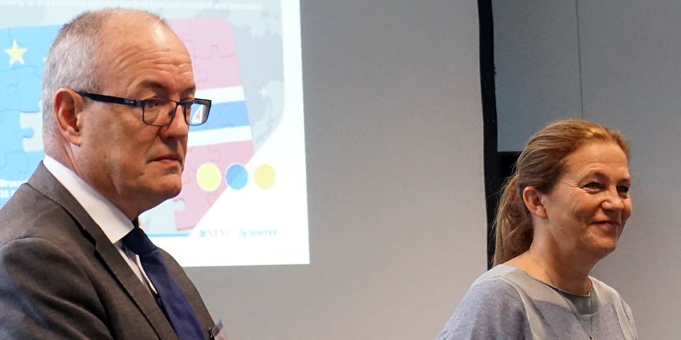 NTNU Rector Gunnar Bovim and SINTEF CEO Alexandra Bech Gjørv are working closely together. Photo: Pernille Søderholm Nyvoll, NTNU