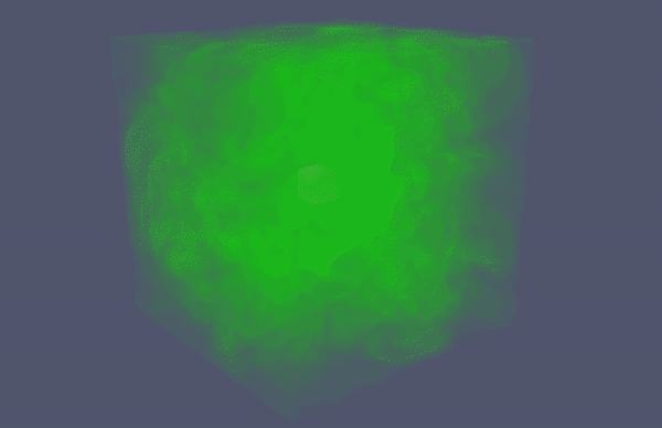 Animated simulatoin of ammonia burning