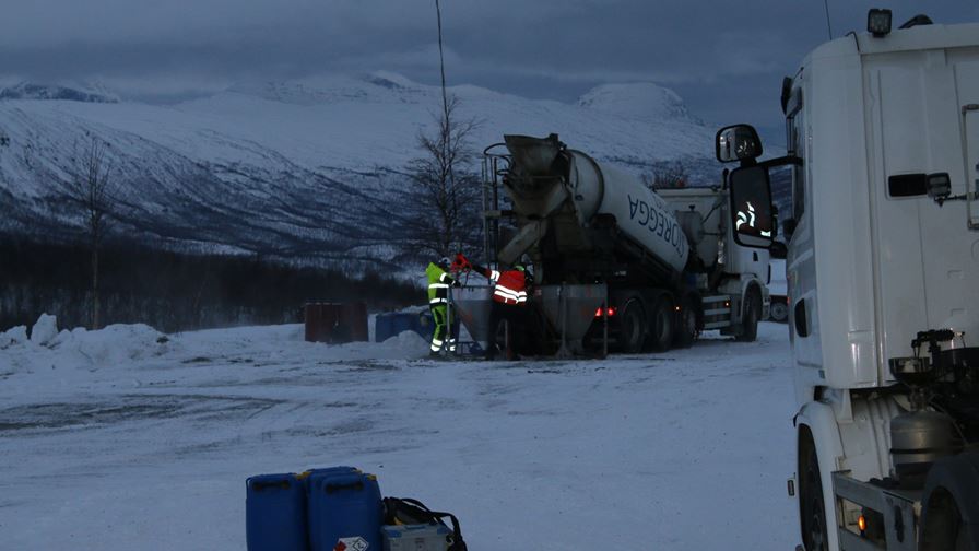 The benefits of keeping concrete warm during transport in arctic conditions