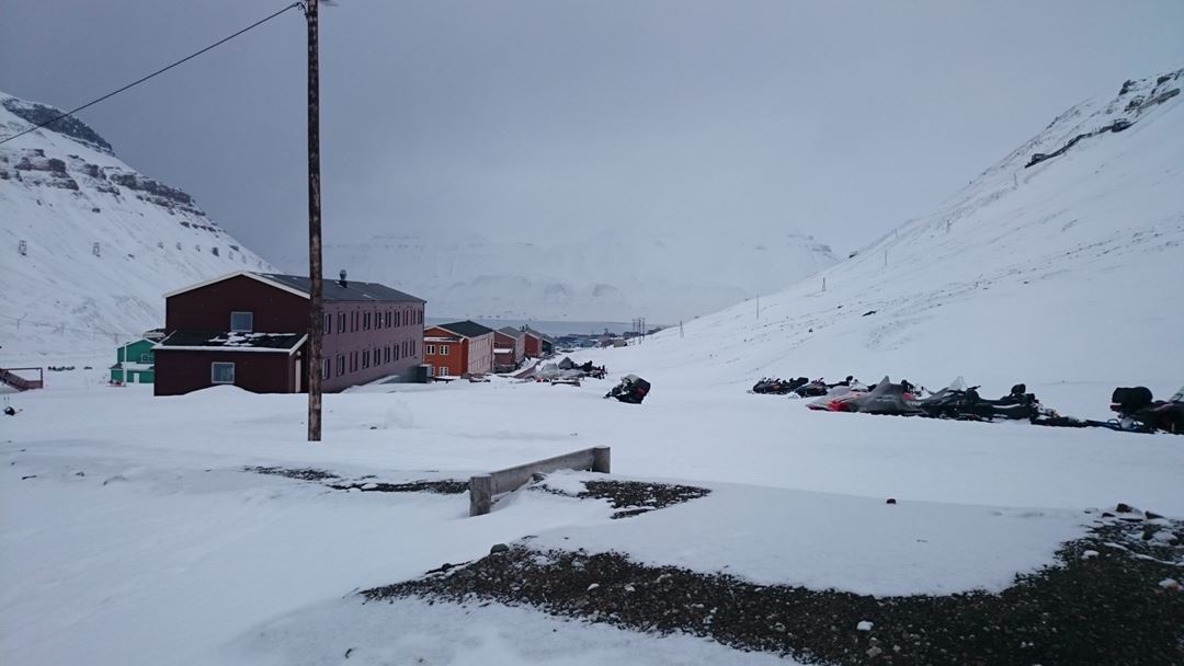 Former miners' barracks at Svalbard. Now a cultural heritage threatened by climate change.