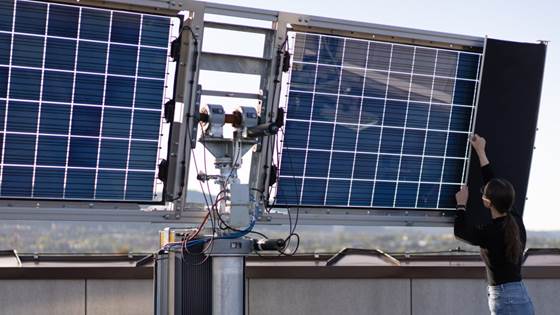 New solar panels from solar panel waste