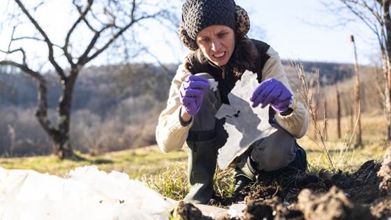 Easier to recycle agricultural plastics