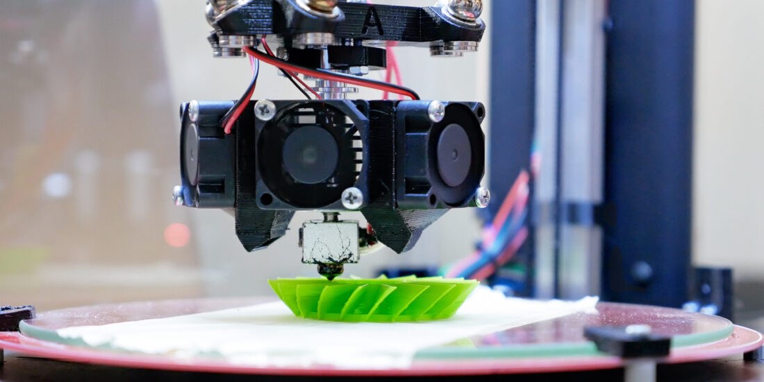 A 3D printer in action. This technology can now replace manufacturing processes once regarded as very complex. Photo: Istock/krill4mula