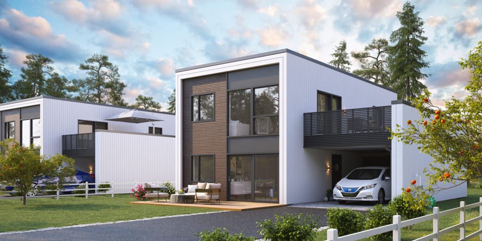 This 130-square metre standard design from house builders Norgeshus has been used by researchers as the basis for their insulation calculations. Photo: Norgeshus