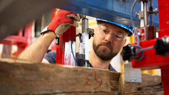Are century-old timber beams as serviceable as new ones?
