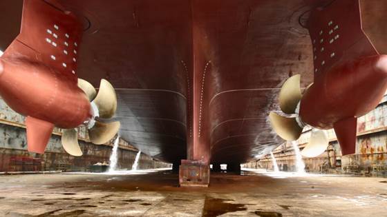 Ships need maintenance too. For the climate, it’s best to do it at home