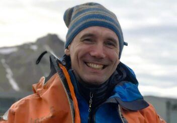 SINTEF researcher Anatoly Sinitsyn in the field in Svalbard.